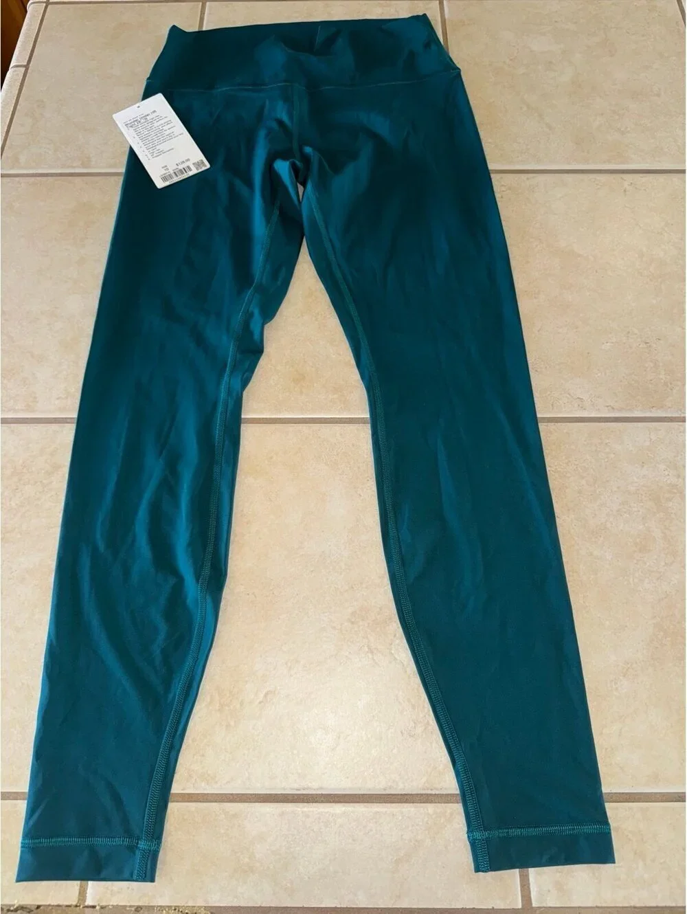 Lululemon Wunder Under High Rise 28” Nulux, Emerald Size 10 NWT